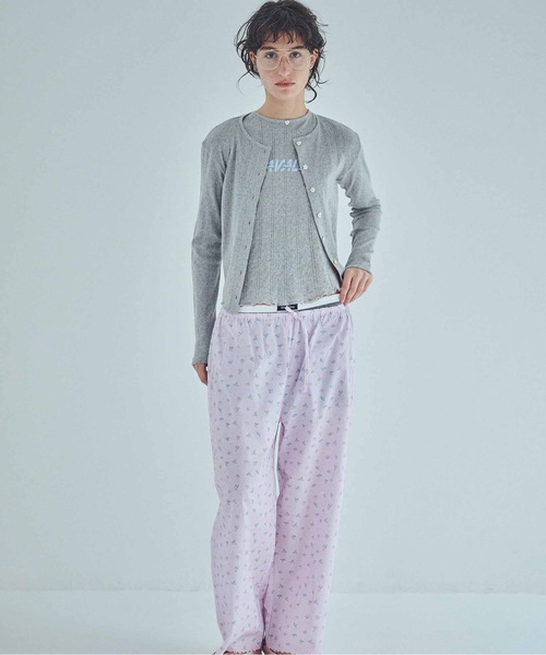 SEA(シー)の「アイレットフライス カーディガン(カーディガン/ボレロ・レディース・ピンク/ホワイト/グレー・ONE SIZE)」の2枚目の写真