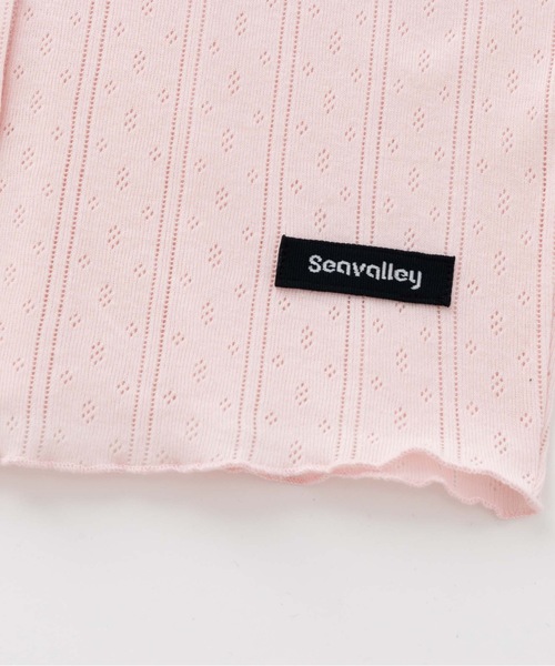 SEA(シー)の「アイレットフライス カーディガン(カーディガン/ボレロ・レディース・ピンク/ホワイト/グレー・ONE SIZE)」の8枚目の写真
