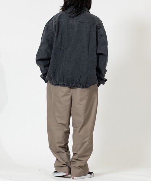 THRASHER(スラッシャー)の「【at】〔THRASHER/スラッシャー〕ヴィンテージライク フルジップ デニムジャケット(デニムジャケット・メンズ・ブラック/ブルー・MEDIUM/LARGE)」の8枚目の写真