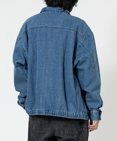 THRASHER(スラッシャー)の「【at】〔THRASHER/スラッシャー〕ヴィンテージライク フルジップ デニムジャケット(デニムジャケット・メンズ・ブラック/ブルー・MEDIUM/LARGE)」の11枚目の写真