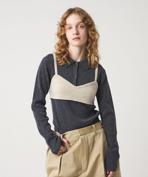 6（ロク）の「＜6(ROKU)＞DYE KNIT PULLOVER/ニット（ニット/セーター