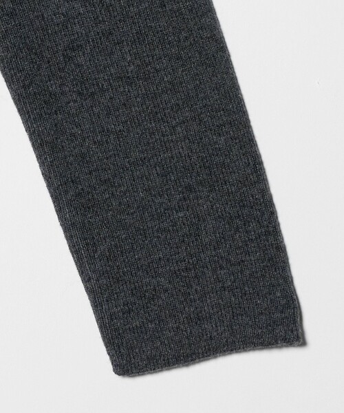 6（ロク）の「＜6(ROKU)＞ウールカシミヤ リブ ポロニット（ニット/セーター・レディース・ダークグレー/ナチュラル・FREE）」の7枚目の写真