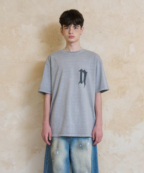 NOUN(ノウン)の「n logo vtg t-shirts (grey)(Tシャツ/カットソー・メンズ・その他・1/2)」の1枚目の写真