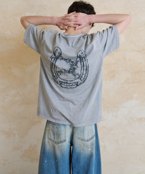 NOUN(ノウン)の「n logo vtg t-shirts (grey)(Tシャツ/カットソー・メンズ・その他・1/2)」の2枚目の写真