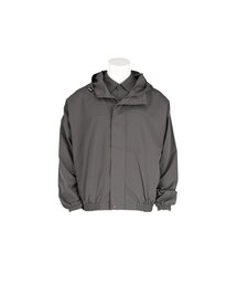 APOSTROPHE COMMA（アポストロフィコンマ）の「ナイロンウィンドブレーカー バーラムアキ フードジップアップジャケット（ダークグレー）（ナイロンジャケット）」