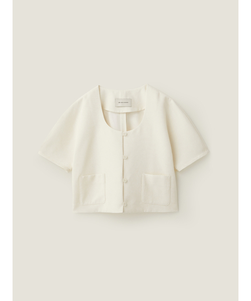 BEMUSE MANSION(ビミューズマンション)の「Lace flat collar jacket - Butter(その他アウター・レディース・ライトイエロー・FREE)」の6枚目の写真