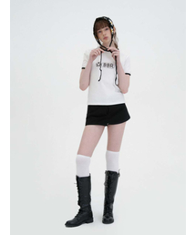 BIBORA（ビボラ）の「カチオンダブルミニスカート(ブラック)（スカート）」