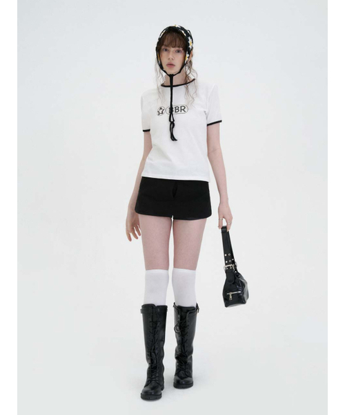BIBORA(ビボラ)の「カチオンダブルミニスカート(ブラック)(スカート・レディース・その他・SMALL/MEDIUM)」の2枚目の写真