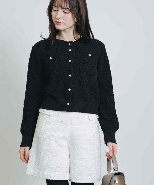 PICCIN（ピッチン）の「ニットツイードミニセットアップ（ワンピース・レディース・ブルー系その他/ブラック/オフホワイト・M）」の12枚目の写真