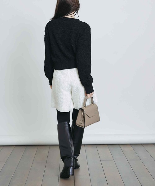 PICCIN（ピッチン）の「ニットツイードミニセットアップ（ワンピース・レディース・ブルー系その他/ブラック/オフホワイト・M）」の14枚目の写真