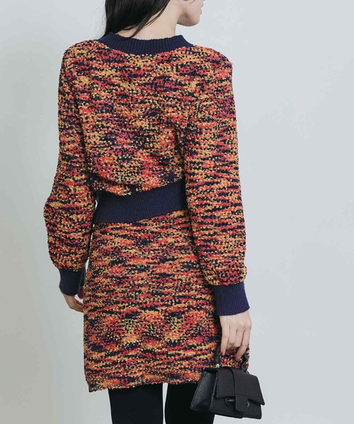 PICCIN（ピッチン）の「ニットツイードミニセットアップ（ワンピース・レディース・ブルー系その他/ブラック/オフホワイト・M）」の19枚目の写真