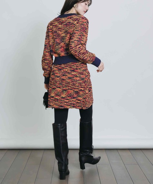 PICCIN（ピッチン）の「ニットツイードミニセットアップ（ワンピース・レディース・ブルー系その他/ブラック/オフホワイト・M）」の21枚目の写真