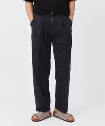THESTORI（ザ・ストリ）の「ワイドツータックデニムパンツ（黒青）（デニムパンツ）」