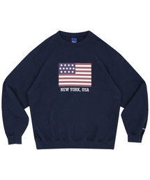 STAFF ONLY（スタッフオンリー）の「FLAG NEW YORK, USA SWEATSHIRTS (NAVY)（スウェット）」