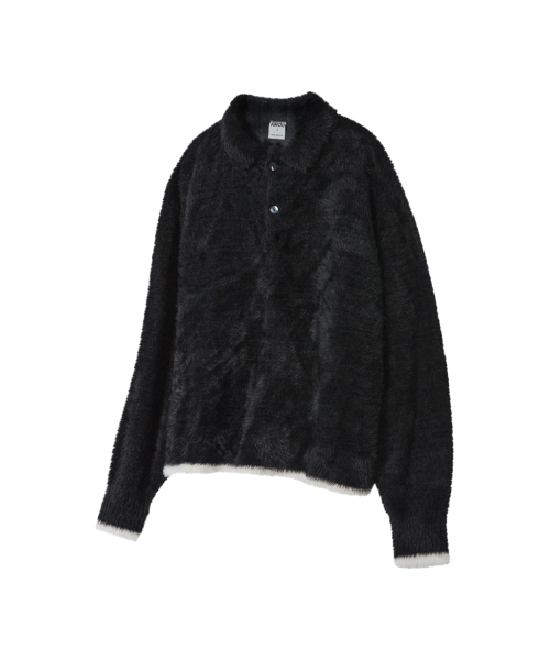 AMOU（アモウ）の「Mohair Washable Kara knit BLACK（ニット/セーター・レディース・その他・1/2/3）」の7枚目の写真