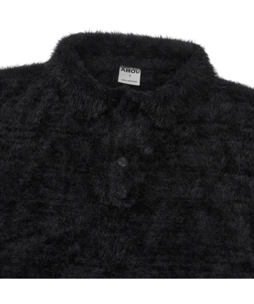 AMOU（アモウ）の「Mohair Washable Kara knit BLACK（ニット/セーター・レディース・その他・1/2/3）」の8枚目の写真