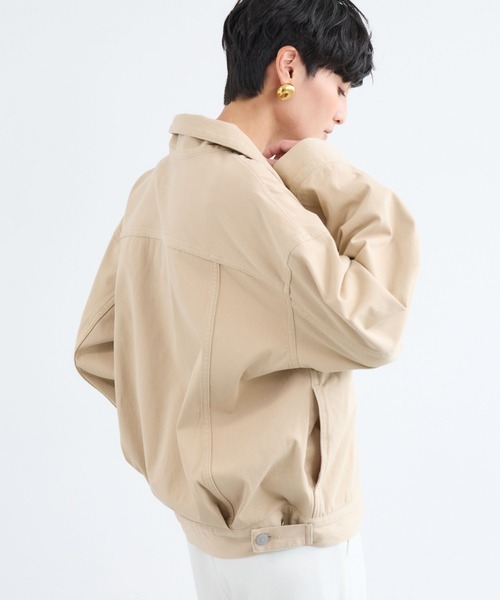 BARNYARDSTORM（バンヤードストーム）の「BARNYARDSTORM / カットデニムオーバージャケット / ハンドウォッシャブル（デニムジャケット・レディース・ブルー系1/インディゴブルー/ベージュ・S/M）」の15枚目の写真