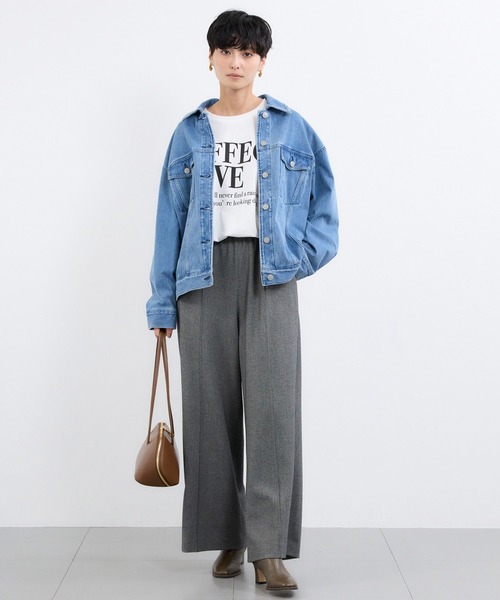 BARNYARDSTORM（バンヤードストーム）の「BARNYARDSTORM / カットデニムオーバージャケット / ハンドウォッシャブル（デニムジャケット・レディース・ブルー系1/インディゴブルー/ベージュ・S/M）」の22枚目の写真