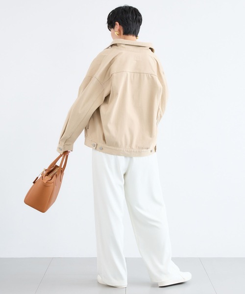 BARNYARDSTORM（バンヤードストーム）の「BARNYARDSTORM / カットデニムオーバージャケット / ハンドウォッシャブル（デニムジャケット・レディース・ブルー系1/インディゴブルー/ベージュ・S/M）」の17枚目の写真