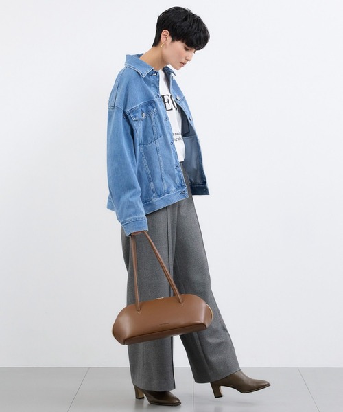 BARNYARDSTORM（バンヤードストーム）の「BARNYARDSTORM / カットデニムオーバージャケット / ハンドウォッシャブル（デニムジャケット・レディース・ブルー系1/インディゴブルー/ベージュ・S/M）」の12枚目の写真