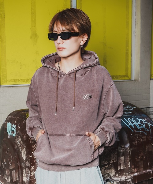 En serio TOKYO(エンソリオトーキョー)の「【SIDEWAYSTANCE】ケミカル裏毛プルパーカー(パーカー・メンズ・ブラック・SMALL/MEDIUM/X-LARGE)」の6枚目の写真