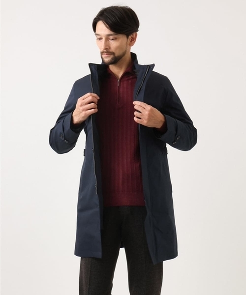 MICHEL KLEIN HOMME (ミッシェルクランオム)の「ガーメントダイリブ ハーフジップニット(ニット/セーター・メンズ・パープル/ネイビー/ダークグレー・MEDIUM/LARGE/X-LARGE)」の6枚目の写真