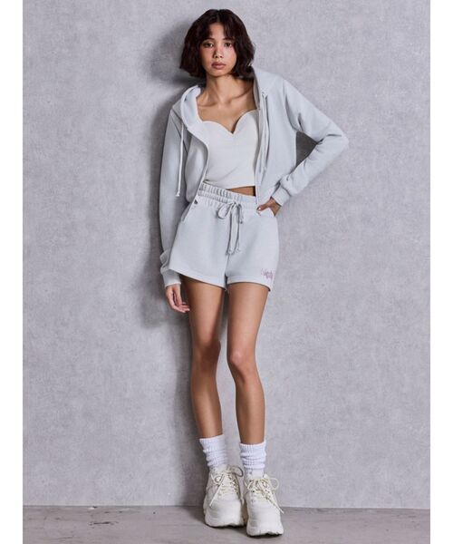 d.i.a. フード付きタンクトップ グレー　平成　ギャル 楽天市場】ギャル服 ギャル ファッション トップス パーカー 肩出し 肌