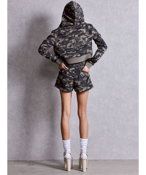 GYDA（ジェイダ）の「NEW GYDA Shortラメパーカー（パーカー・レディース・その他1/オフホワイト/グレー/ブラック・FREE）」の8枚目の写真