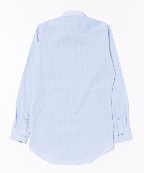 TOKYO SHIRTS（トウキョウシャツ）の「【超形態安定】 形態安定ノンアイロン ワイド 長袖ビジネスワイシャツ（大きいサイズ・長いサイズ）（ビジネスシャツ・メンズ・ブルー・首回り39cm-裄丈88cm/首回り41cm-裄丈90cm/首回り42cm-裄丈90cm/首回り43cm-裄丈90cm/首回り45cm-裄丈82cm/首回り45cm-裄丈86cm/首回り45cm-裄丈90cm/首回り47cm-裄丈86cm/首回り47cm-裄丈90cm）」の7枚目の写真