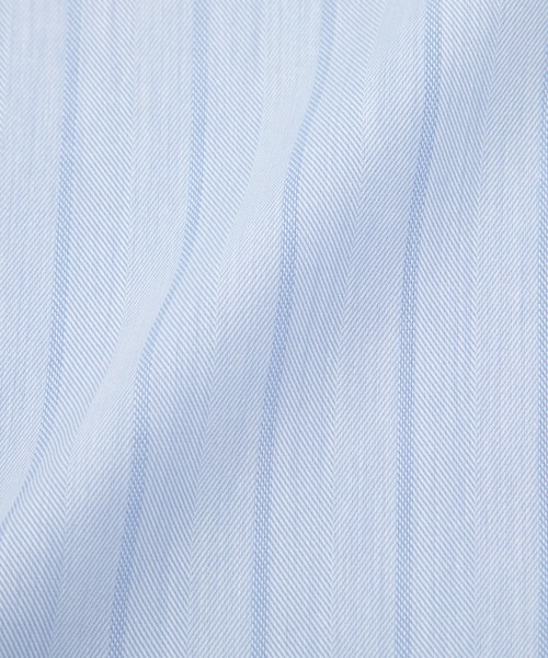 TOKYO SHIRTS（トウキョウシャツ）の「【超形態安定】 形態安定ノンアイロン ワイド 長袖ビジネスワイシャツ（大きいサイズ・長いサイズ）（ビジネスシャツ・メンズ・ブルー・首回り39cm-裄丈88cm/首回り41cm-裄丈90cm/首回り42cm-裄丈90cm/首回り43cm-裄丈90cm/首回り45cm-裄丈82cm/首回り45cm-裄丈86cm/首回り45cm-裄丈90cm/首回り47cm-裄丈86cm/首回り47cm-裄丈90cm）」の5枚目の写真