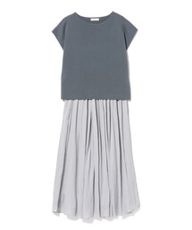 BEAMS HEART | フレンチ スリーブ プルオーバー × フレア スカート（セットアイテム）(ワンピース)