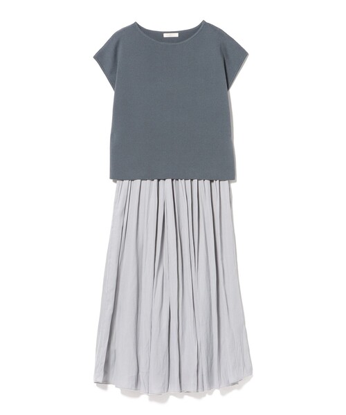 BEAMS HEART(ビームスハート)の「フレンチ スリーブ プルオーバー × フレア スカート(セットアイテム)(ワンピース・レディース・ベージュ/オフホワイト/ネイビー/ブルー系その他・FREE)」の13枚目の写真