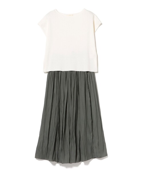 BEAMS HEART(ビームスハート)の「フレンチ スリーブ プルオーバー × フレア スカート(セットアイテム)(ワンピース・レディース・ベージュ/オフホワイト/ネイビー/ブルー系その他・FREE)」の21枚目の写真