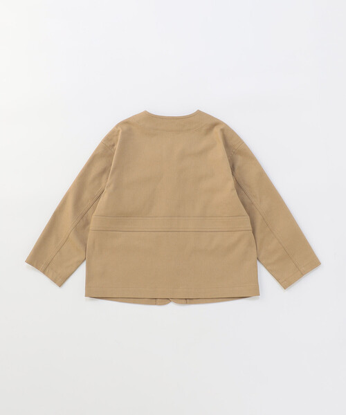 COMME CA ISM（コムサイズム）の「ワッペン付き ノーカラージャケット（ノーカラージャケット・キッズ・ネイビー/ベージュ・100cm/110cm/120cm/130cm/140cm/150cm）」の6枚目の写真