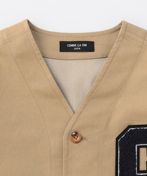 COMME CA ISM（コムサイズム）の「ワッペン付き ノーカラージャケット（ノーカラージャケット・キッズ・ネイビー/ベージュ・100cm/110cm/120cm/130cm/140cm/150cm）」の7枚目の写真