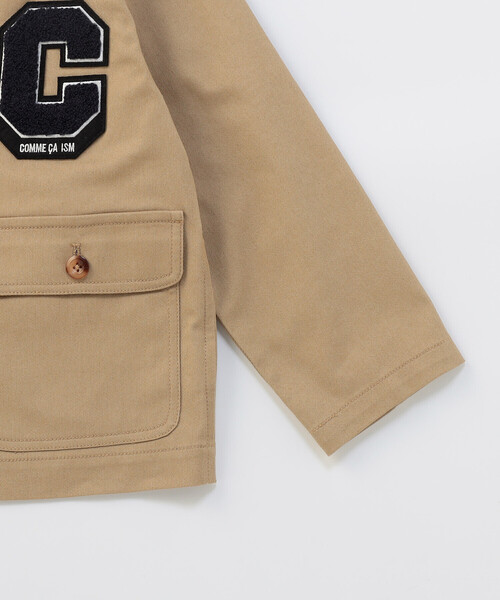 COMME CA ISM（コムサイズム）の「ワッペン付き ノーカラージャケット（ノーカラージャケット・キッズ・ネイビー/ベージュ・100cm/110cm/120cm/130cm/140cm/150cm）」の8枚目の写真