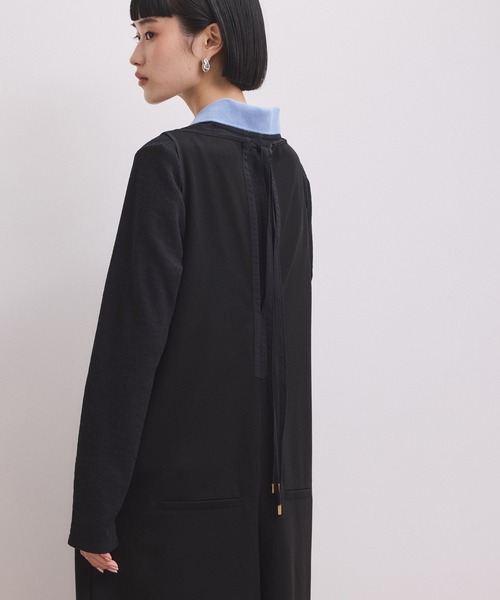 ADAM ET ROPE'（アダムエロペ）の「【WEB限定】バイカラーオールインワン（つなぎ/オールインワン・レディース・チャコールグレー/ブラック系その他2/ブラック・38/36）」の17枚目の写真