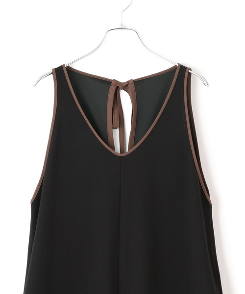 ADAM ET ROPE'（アダムエロペ）の「【WEB限定】バイカラーオールインワン（つなぎ/オールインワン・レディース・チャコールグレー/ブラック系その他2/ブラック・38/36）」の20枚目の写真