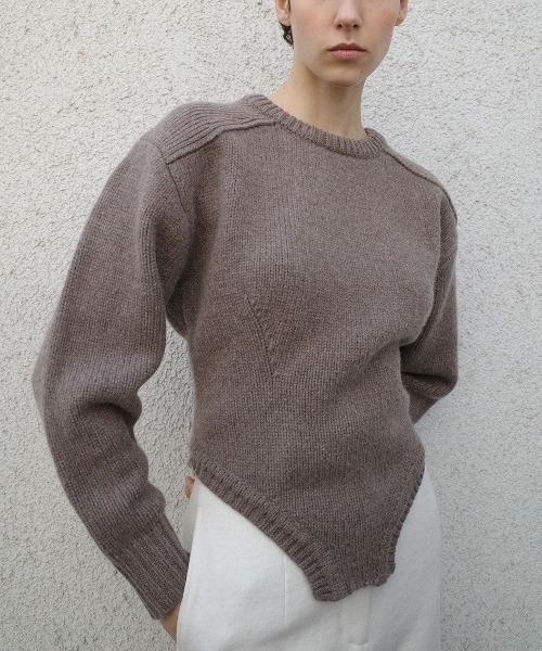 CLANE（クラネ）の「CLANE LOW GAUGE BODYSUIT KNIT TOPS 19106-2132（ニット/セーター・レディース・マルチ/ライトグリーン/ベージュ・2/1）」の2枚目の写真