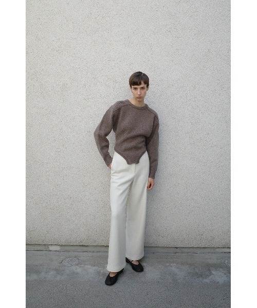 CLANE（クラネ）の「CLANE LOW GAUGE BODYSUIT KNIT TOPS 19106-2132（ニット/セーター・レディース・マルチ/ライトグリーン/ベージュ・2/1）」の6枚目の写真