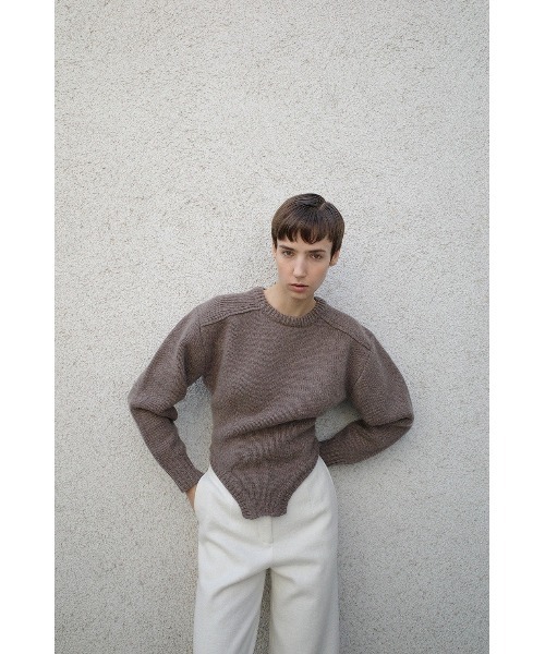 CLANE（クラネ）の「CLANE LOW GAUGE BODYSUIT KNIT TOPS 19106-2132（ニット/セーター・レディース・マルチ/ライトグリーン/ベージュ・2/1）」の4枚目の写真