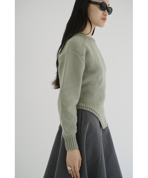 CLANE（クラネ）の「CLANE LOW GAUGE BODYSUIT KNIT TOPS 19106-2132（ニット/セーター・レディース・マルチ/ライトグリーン/ベージュ・2/1）」の10枚目の写真