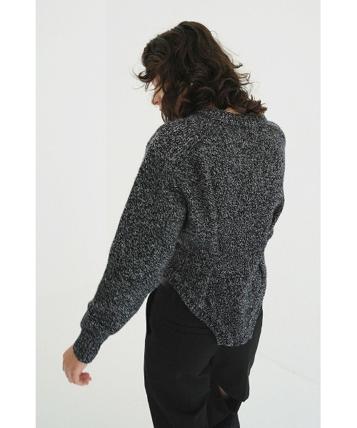 CLANE（クラネ）の「CLANE LOW GAUGE BODYSUIT KNIT TOPS 19106-2132（ニット/セーター・レディース・マルチ/ライトグリーン/ベージュ・2/1）」の12枚目の写真