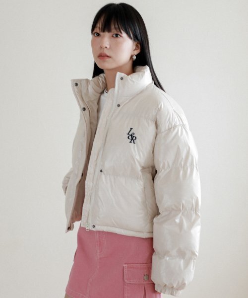LOSSYROW(ロッシロー)の「Lossy Glossy Crop Padding_Cream(ダウンジャケット/コート・レディース・その他・FREE)」の2枚目の写真