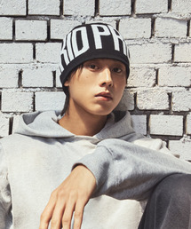 ONRIDPROJECT（オンリードプロジェクト）の「エッセンシャルビッグロゴビーニー - ブラック（ニットキャップ/ビーニー）」