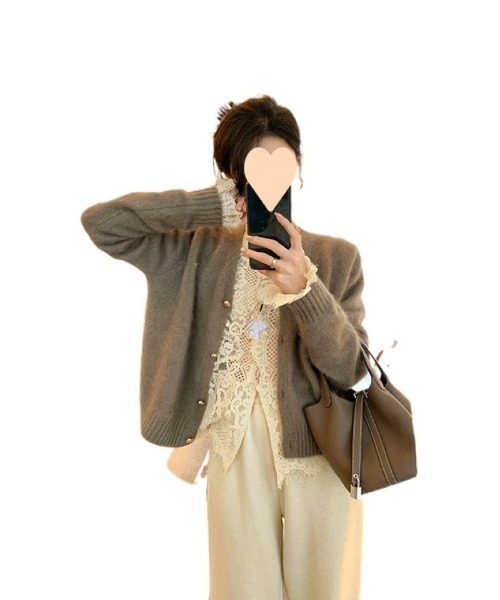 Ritzy(リッツィー)の「フレンチ風レースブラウス カーディガン(カーディガン/ボレロ・レディース・ベージュ・M/L/S)」の18枚目の写真