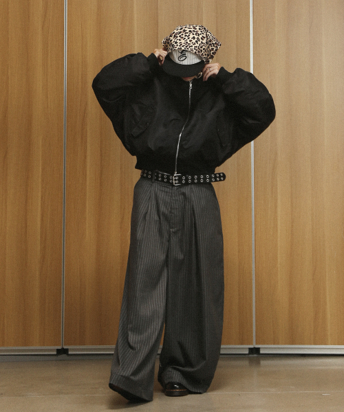 ROCKPSYCHO(ロックサイコ)の「リバーシブルカモ航空ジャンパー(ブルゾン・メンズ・ブラック・MEDIUM/LARGE)」の5枚目の写真