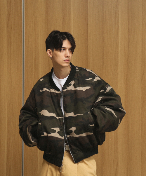 ROCKPSYCHO(ロックサイコ)の「リバーシブルカモ航空ジャンパー(ブルゾン・メンズ・ブラック・MEDIUM/LARGE)」の19枚目の写真