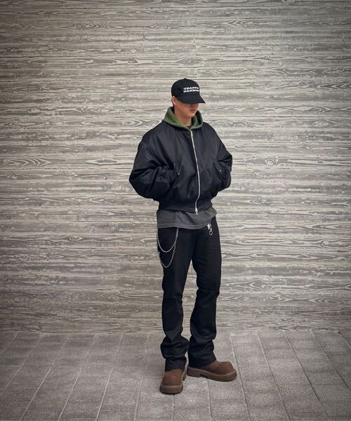 ROCKPSYCHO(ロックサイコ)の「リバーシブルカモ航空ジャンパー(ブルゾン・メンズ・ブラック・MEDIUM/LARGE)」の17枚目の写真