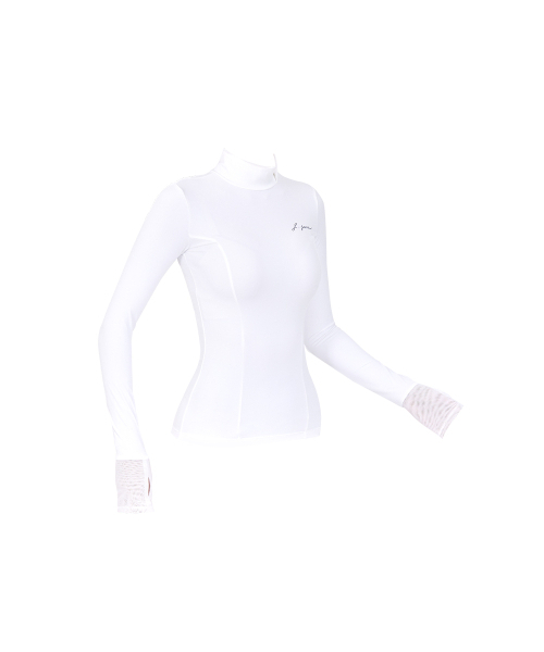 J.JANE（ジェイジェーン）の「起毛スリムポロTシャツ (ホワイト)（Tシャツ/カットソー・レディース・その他・M/XS）」の3枚目の写真